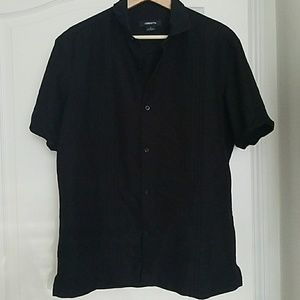 Claiborne black button up shirt size medium